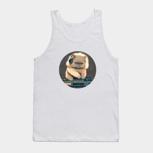 DJ Persian Cat Tank Top